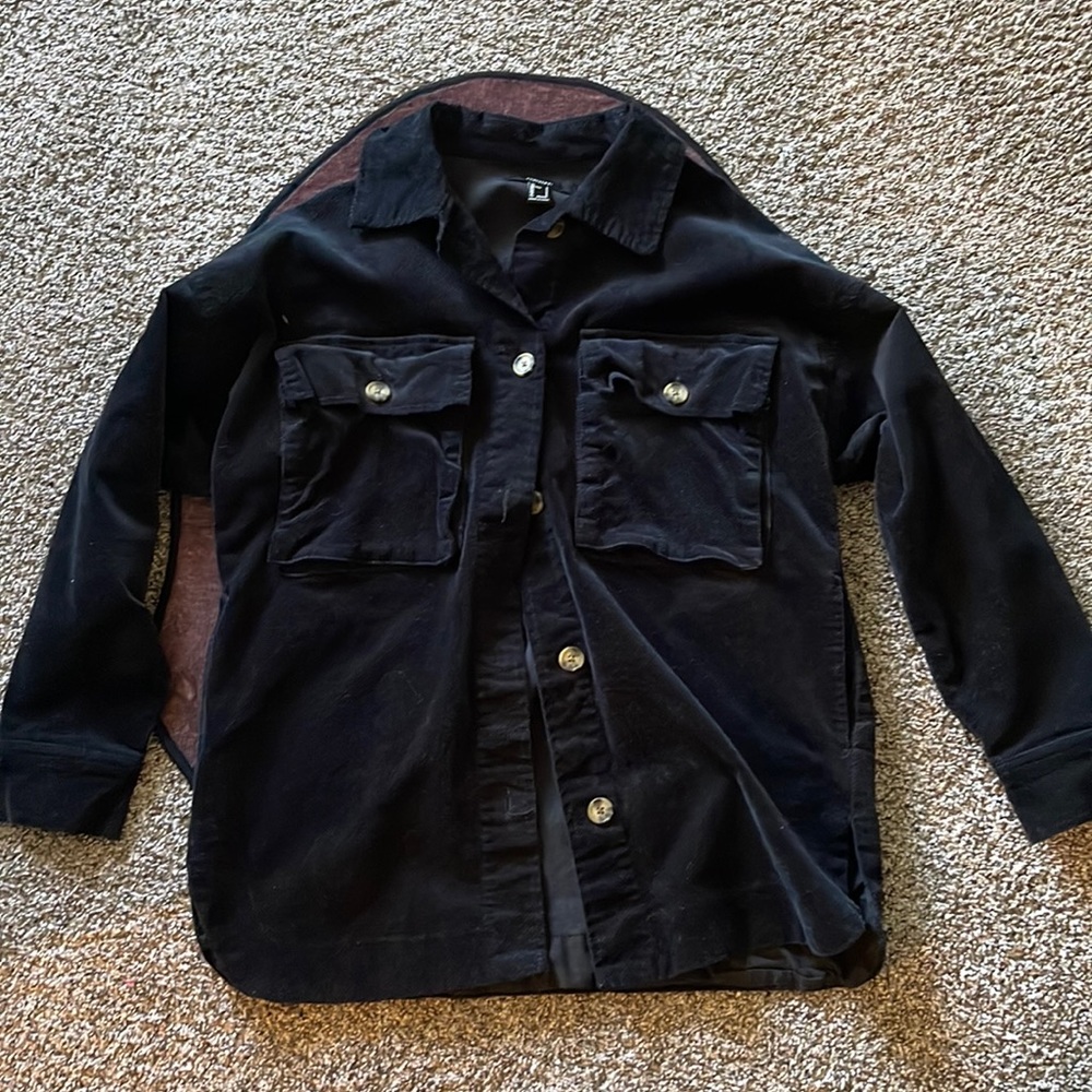 black corduroy jacket “Forever21”